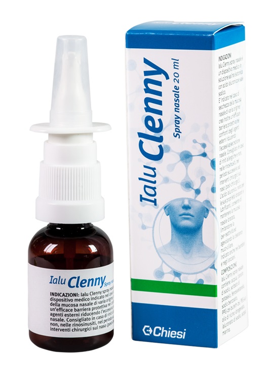 IALU CLENNY SPRAY NASALE SOLUZIONE SALINA ISOTONICA CON ACIDO IALURONICO E SALE SODICO 20 ML - Farmadillo