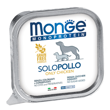 MONGE MONOPROTEICO 100% POLLO 150 G - Farmadillo