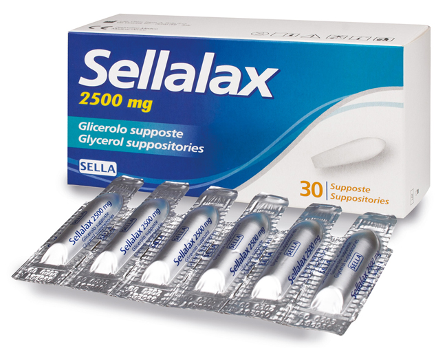 SELLALAX 2500MG SUPPOSTE GLICEROLO 30 PEZZI - Farmadillo