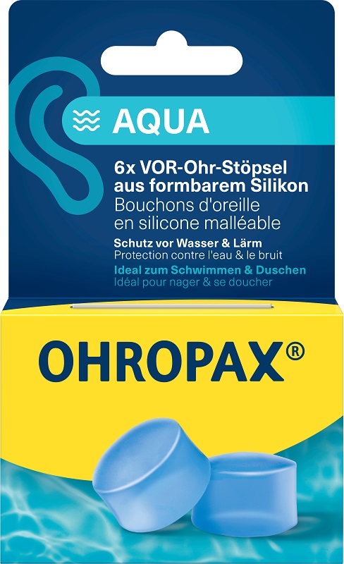 OHROPAX SILICON AQUA TAPPI AURICOLARI 6 PEZZI - Farmadillo