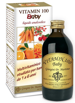 VITAMIN 100 BABY LIQUIDO ANALCOLICO 200 ML - Farmadillo