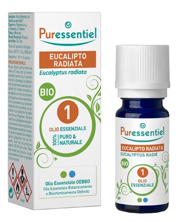 PURESSENTIEL EUCALIPTO RADIATA OLIO ESSENZIALE BIO 10 ML - Farmadillo