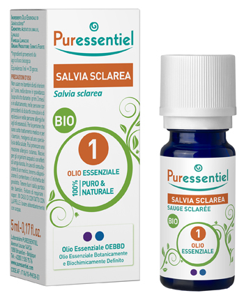 PURESSENTIEL SALVIA SCLAREA OLIO ESSENZIALE BIO 10 ML - Farmadillo