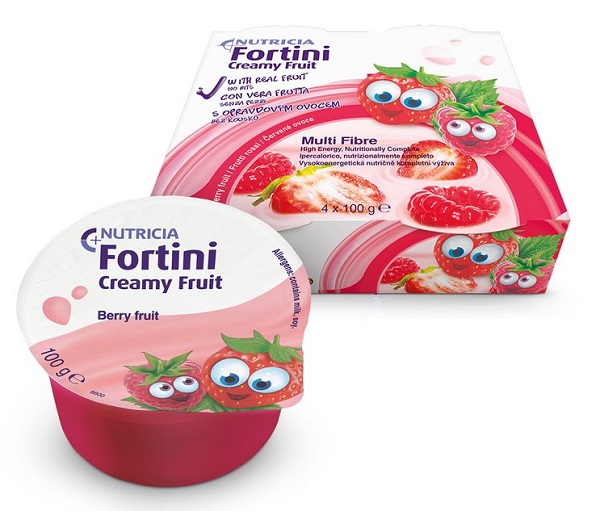 FORTINI CREAMY FRUIT MULTI FIBRE FRUTTI ROSSI 4X100 G - Farmadillo