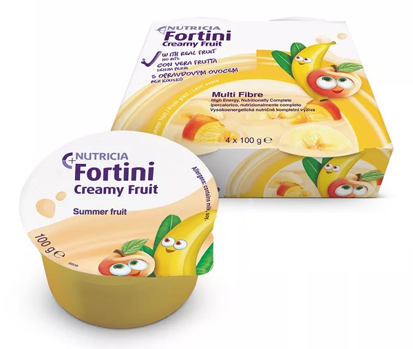 FORTINI CREAMY FRUIT MULTI FIBRE FRUTTI GIALLI 4X100 G - Farmadillo