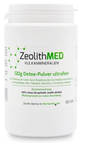 ZEOLITHMED MINERALI VULCANICI DETOX POLVERE ULTRAFINE 120 G - Farmadillo