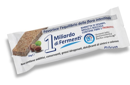 RILEVO 1 MILIARDO DI FERMENTI BARRETTA DI SESAMO, MIGLIO E NOCCIOLE - Farmadillo