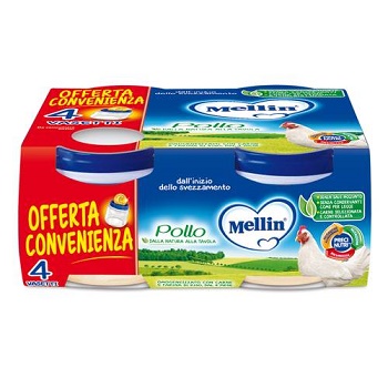 MELLIN OMOGENEIZZATO POLLO 4X80 G - Farmadillo