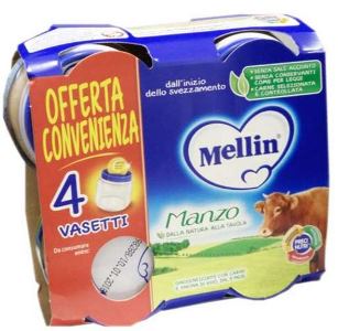 MELLIN OMOGENEIZZATO MANZO 4X80 G - Farmadillo