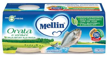 MELLIN OMOGENEIZZATO ORATA 2X80 G - Farmadillo