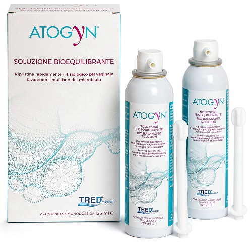 ATOGYN DISPOSITIVO IGIENE VAGINALE E RIPRISTINO PH FISIOLOGICO BAG ON VALVE 2 PEZZI DA 125ML - Farmadillo