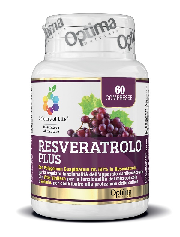 COLOURS OF LIFE RESVERATROLO PLUS 60 COMPRESSE 1000 MG - Farmadillo