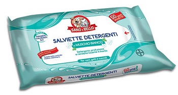 SANO E BELLO SALVIETTE DETERGENTI MUSCHIO BIANCO 50 PEZZI - Farmadillo