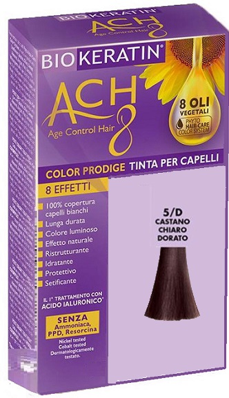 BIOKERATIN ACH8 COLOR PRODIGE 5/D CASTANO CHIARO DORATO - Farmadillo