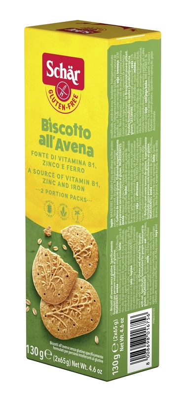 SCHAR BISCOTTI ALL'AVENA 2 BUSTE DA 65 G - Farmadillo
