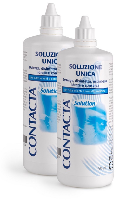 SOLUZIONE PER LENTI A CONTATTO CONTACTA 2 PEZZI 360 ML - Farmadillo