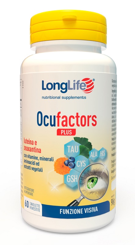 LONGLIFE OCUFACTORS PLUS 60 TAVOLETTE RIVESTITE - Farmadillo