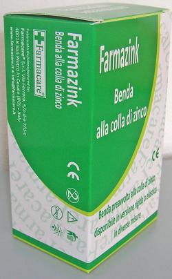 BENDA MEDICATA ELASTICA FARMAZINK CON OSSIDO DI ZINCO CM10X5M 1 PEZZI - Farmadillo