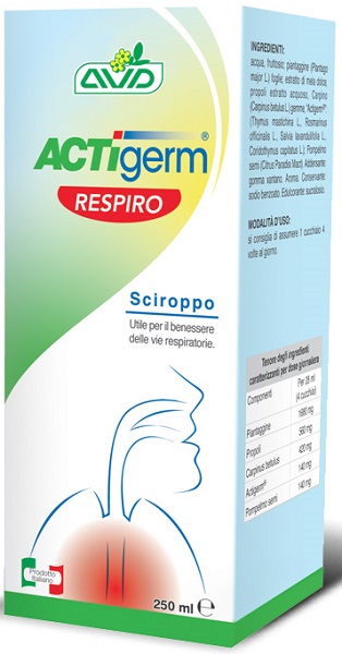 ACTIGERM RESPIRO SCIROPPO 250 ML - Farmadillo