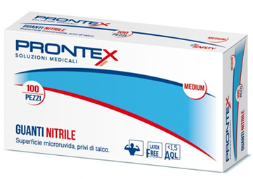 PRONTEX GUANTO IN NITRILE SENZA POLVERE M 7/8 100 PEZZI - Farmadillo