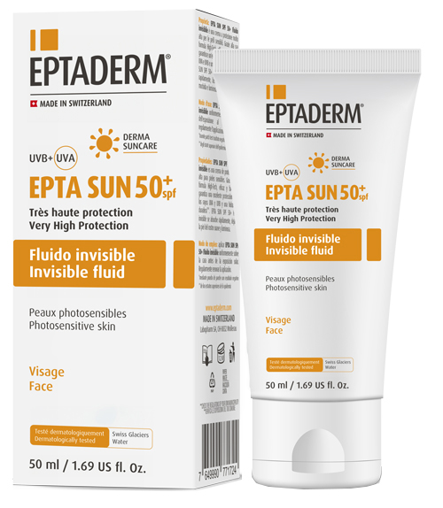 EPTA SUN SPF50+ FLUIDO INVISIBILE 50 ML - Farmadillo