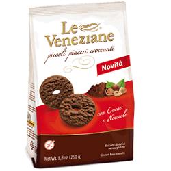 LE VENEZIANE BISCOTTI CACAO/NOCCIOLA 250 G - Farmadillo