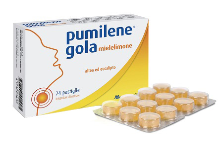 PUMILENE GOLA MIELE LIMONE 24 PASTIGLIE - Farmadillo