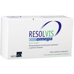 GOCCE OCULARI RESOLVIS OMEGA 20 FIALE MONODOSE 0,25 ML - Farmadillo