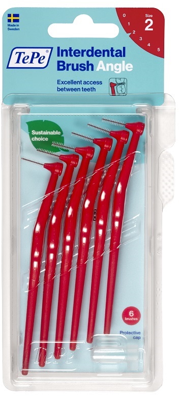 TEPE ANGLE SCOVOLINO ROSSO 0,5MM 6 PEZZI - Farmadillo
