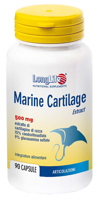 LONGLIFE MARINE CARTILAGE 90 CAPSULE DI GELATINA - Farmadillo