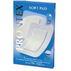 GARZA COMPRESSA PRONTEX SOFT PAD 10X12,5 6 PEZZI (5 TNT + 1 IMPERMEABILE AQUA PAD) - Farmadillo