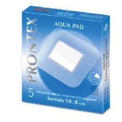 GARZA COMPRESSA PRONTEX AQUA PAD 10X8CM 5 PEZZI - Farmadillo