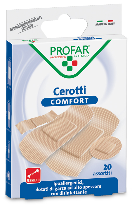 CEROTTO COMFORT ASSORTITI 20 PEZZI PROFAR - Farmadillo