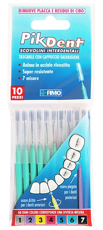 PIKDENT STUZZICOLINO 6 VERDE 10 PEZZI - Farmadillo