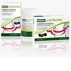 NOVA CARBONE VEGETALE 120 COMPRESSE - Farmadillo