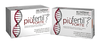 PIU' FERTIL FORTE 180 CAPSULE - Farmadillo