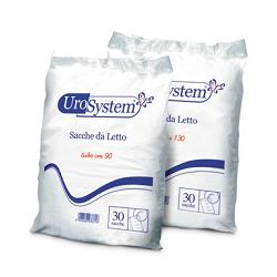 SACCA DI DRENAGGIO DA LETTO PER INCONTINENZA UROSYSTEM TUBO 90 CM SENZA SCARICO 30 PEZZI - Farmadillo