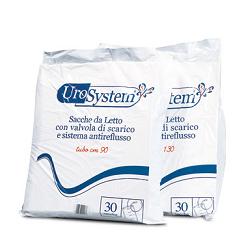 SACCA DI DRENAGGIO DA LETTO PER INCONTINENZA UROSYSTEM TUBO 130 CM CON SCARICO 30 PEZZI - Farmadillo