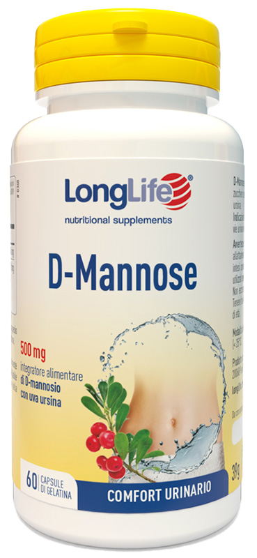 LONGLIFE D-MANNOSE 60 CAPSULE - Farmadillo