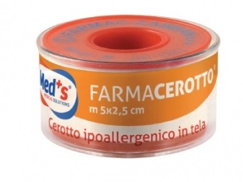 CEROTTO MEDS IPOALLERGENICO TELA 500X2,5 CM SSR - Farmadillo