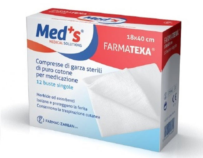 GARZA COMPRESSA MEDS 12/12 18X40CM 12 PEZZI - Farmadillo