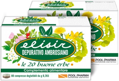 ELISIR DEPURATIVO AMBROSIANO 20 COMPRESSE 5,3 G - Farmadillo