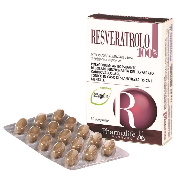 RESVERATROLO 100% 30 COMPRESSE - Farmadillo