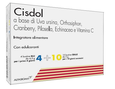 CISDOL 4 BUSTINE BLU DA 4,5 G + 10 BUSTINE GIALLE DA 3 G - Farmadillo