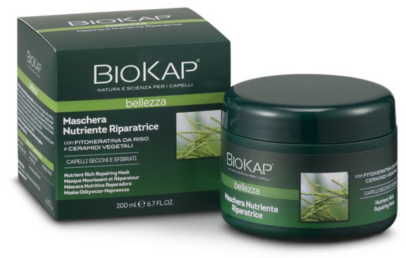 BIOKAP BELLEZZA MASCHERA NUTRIENTE/RIPARATRICE 200 ML BIOSLINE - Farmadillo