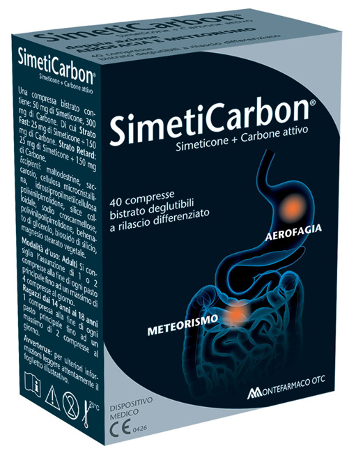 SIMETICARBON 40 COMPRESSE - Farmadillo