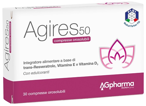 AGIRES 50 30 COMPRESSE OROSOLUBILI SCATOLA 5,4 G - Farmadillo