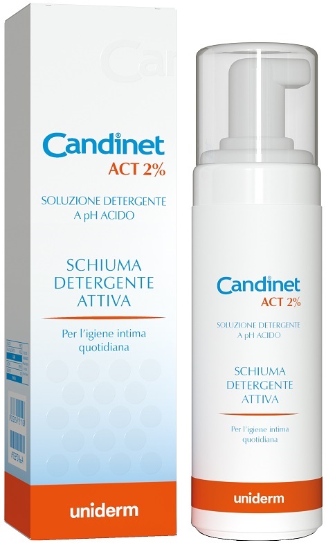 CANDINET ACT 2% SCHIUMA DETERGENTE ATTIVA 150 ML - Farmadillo