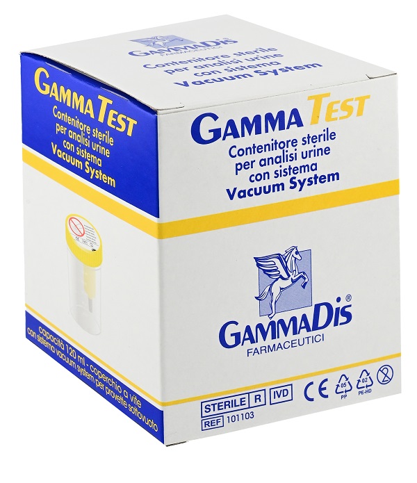 CONTENITORE STERILE PER URINA SOTTOVUOTO 120 ML GAMMADIS - Farmadillo