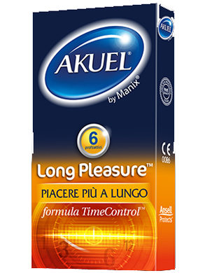 PROFILATTICO ANSELL AKUEL BY MANIX LONG PLEASURE B 6 PEZZI - Farmadillo
